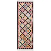 Nouristan Teppich "Kelim Zara", rechteckig, 3 mm Höhe, Wolle, Baumwolle, Natur, Handgewebt, orientalisch, Boho, traditionell