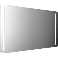 Emco MI 290 LED-Lichtspiegel mit abgerundeten Ecken und zwei Lichtstreifen links und rechts, Memory-Funktion, Höhe 800mm, 449829017