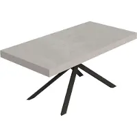 Itamoby Niket Kaschmir Ausziehtisch 180/440x90 cm mit anthrazitfarbenen Beinen