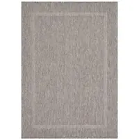 Carpetsale24 In- & Outdoor Teppich - Wetterfestes Flachgewebe in Sisal-Optik mit Bordüre, Küchenteppich, Terrasse, Wohnzimmer Grösse: 80x150 cm