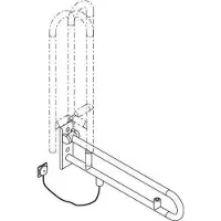 Hewi Ser 801 Stützklappgriff drehbar umbra