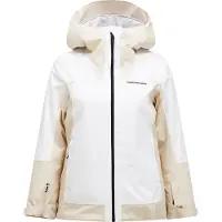 Peak Performance Skijacke Rider Tech HIPE 2L Insulated Shell Jacket Damen Sand Fog Offwhite-M