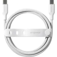 PanzerGlass empower by  Racing 60W USB-C to USB-C Kabel | USB 2.0 | 1.2M | Silber Weiß, Weiß