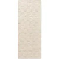 Villeroy & Boch Teppich "Wollteppich Scala", rechteckig, 10 mm Höhe, Handgewebt, Wolle, Kariert, Natur, 3D-Struktur, Karo, Wohnzimmer