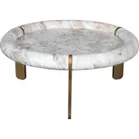 Signature - Großer Couchtisch aus Marmor und Metall PROSPER