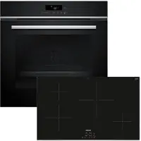 Siemens iQ100 PQ100I80, Zonen-Induktionskochfeld, 4 Zone(n), Glaskeramik, Schwarz, Berührung, 59,2 cm