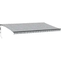 vidaXL Markise Automatisch Anthrazit und Weiß 600x300 cm
