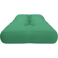 vidaXL Palettenkissen Grün 120x40x12 cm Stoff 360628