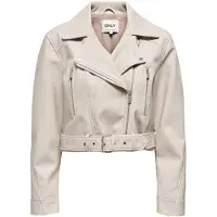 ONLY Lederjacke in Pumice Stone | Gr.: XL