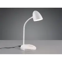 Reality Touch LED Schreibtischleuchte LOAD in Weiß mit induktiver Ladestation im Sockel