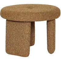 Hubsch - Rocco Pouf - Ochre - ø54xh41cm