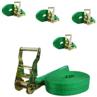 TRUTZHOLM Baumarktplus 5x Ratschen Spanngurt Spanngurte Zurrgurt 1-tlg 6m 2t 2to 2000kg TÜV/GS GRÜN