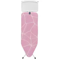 Brabantia Bügelbrett Strijkplank C - mit Dampfstation-Ablage - 124x45 cm - Lilac Waves