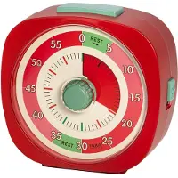 FILIUS zeitdesign 0707-1 Küchen-Timer 60-Minuten Countdown-Uhr Eieruhr Küchenuhr Rot