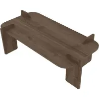 CALICOSY - Rechteckiger Couchtisch mit abgerundeten kanten L120 cm RIVE