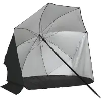 VirtuFit Strandparasol mit Windschirm 160 cm Schwarz