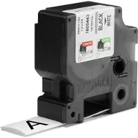 Dymo 1805443 - (24 mm x 24 mm) - Schwarz auf weiß - Tape