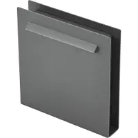 LUCANDE Joril LED-Sockellampe, anthrazit, CCT, 23 cm, IP65 - , Joril, Grau, für Terrasse, Aluminium, Modern