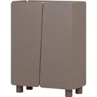Woood root 2-türen schrank kiefer truffle braun