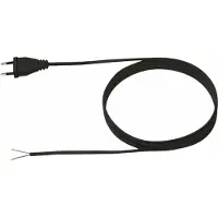 Bachmann Zuleitung 2x0,75 2m schwarz, H03VVH2-F Eurostecker einzelnverpackt