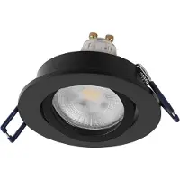 Osram 4058075853515 Spot Set LED Einbaustrahler DIM 6W Schwarz 85mm