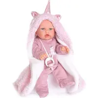 Antonio Juan 12238 PETIT – realistische Puppe mit Geräuschen und weichem Stoffkörper – 27 cm