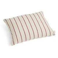 HAY Outdoor Market Kissen 45 x 35 Beige with Red Stripe