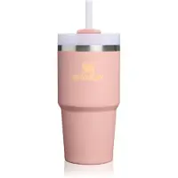 Stanley Quencher H2.O FlowStateTM Tumbler Edelstahlbecher mit Strohhalm klein Peach Rose 1 St.