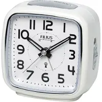 FILIUS zeitdesign 0607-0 Funkwecker Weiß/Silberfarben