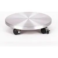 Szagato Möbelroller / Pflanzenroller (Profi) Ø 40 cm, ALU, 120kg, Chromrollen + Bremse, Marke: , Made in Germany