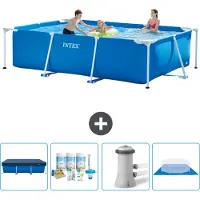 Intex Rechteckiger Frame Pool - 300x200x75 cm - 5-teilig SCB1