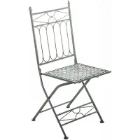 CLP Klappstuhl Asina Metall HBT: 95x40x40 cm antik-grün