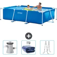 Intex Rechteckiger Frame Pool - 260x160x65 cm - 4-teilig SCB83