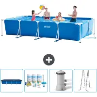 Intex Rechteckiger Frame Pool - 450x220x84 cm - 5-teilig SCB6