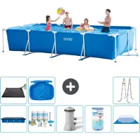 Intex Rechteckiger Frame Pool - 450x220x84 cm - 9-teilig S40274