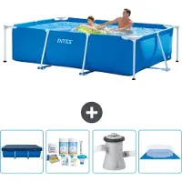 Intex Rechteckiger Frame Pool - 260x160x65 cm - 5-teilig SCB1