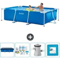 Intex Rechteckiger Frame Pool - 260x160x65 cm - 5-teilig SCB2