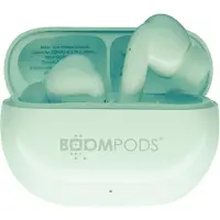 Boompods , TWS Kopfhörer Bluetooth 5.3 Extra Bass EchoBuds, Minzgrün
