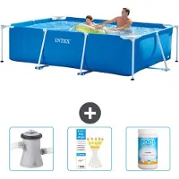 Intex Rechteckiger Frame Pool - 260x160x65 cm - 4-teilig SCB73