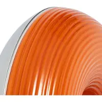 LINDBY Fjora LED-Tisch-/Wandleuchte Ø 30 cm orange - , Fjora, dimmbar, Orange, für Wohnzimmer, Glas, Design