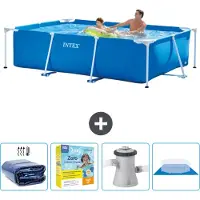 Intex Rechteckiger Frame Pool - 260x160x65 cm - 5-teilig SCB8