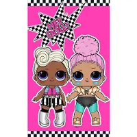 Carbotex LOL Surprise Hey Doll Handtuch, Gesichtstuch, Handtuch 30x50 cm
