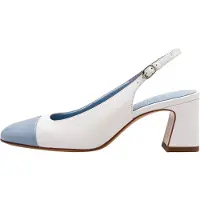 Tamaris Leder Pumps - Weiß Kombi