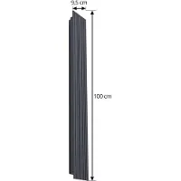 LUCANDE LED-Außenwandleuchte Melira, Höhe 100cm, anthrazit