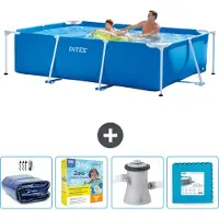 Intex Rechteckiger Frame Pool - 260x160x65 cm - 5-teilig SCB9