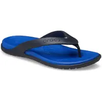Crocs Flip Flops Herren Coast Flip Blue Bolt/Deep Navy-Schuhgröße 43 - 44