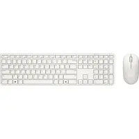 Dell Pro 5 KM526, Kabellos, RF Wireless, Plunger key switch, QWERTY, Weiß, Maus enthalten