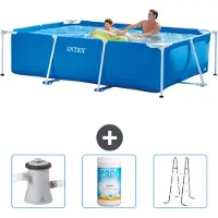 Intex Rechteckiger Frame Pool - 260x160x65 cm - 4-teilig SCB84