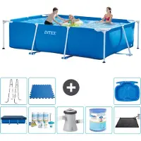 Intex Rechteckiger Frame Pool - 300x200x75 cm - 9-teilig S40178