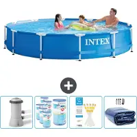 Intex Frame Pool Rund - 366x76 cm - 5-teilig SCB86